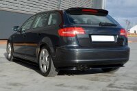 Maxton Design Splitter / Diffuser rear extension black gloss - Audi A3 Sportback 8P / 8P Facelift