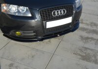 Maxton Design Front extension black gloss - Audi A3...