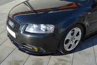 Maxton Design Front extension black gloss - Audi A3 S-Line 8P