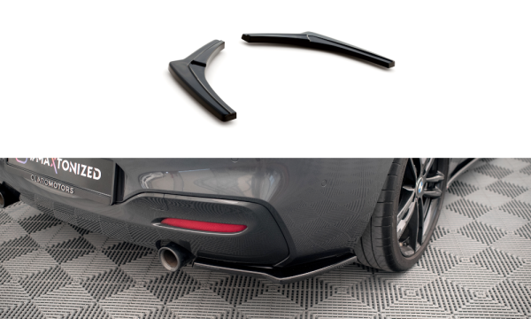 Maxton Design Rear extension Flaps diffuser V.2 black gloss - BMW 1 Series F20/F21 M-Power Facelift