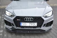 Maxton Design Front extension V.1 black gloss - Audi RS5 F5 Coupe / Sportback