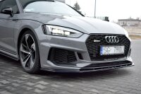 Maxton Design Front extension V.1 black gloss - Audi RS5 F5 Coupe / Sportback