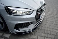 Maxton Design Front extension V.2 black gloss - Audi RS5 F5 Coupe / Sportback