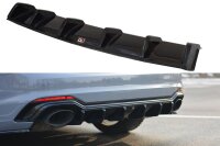 Maxton Design Diffuser rear extension black gloss - Audi...