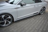 Maxton Design Seitenschweller Ansatz schwarz Hochglanz - Audi RS5 F5 Coupe