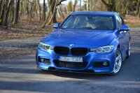 Maxton Design Front extension black gloss - BMW 3 Series F30 FL Sedan M-Sport