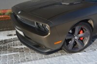 Maxton Design Front extension black gloss - Dodge Challenger MK3. Phase-I SRT8 Coupe