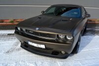 Maxton Design Front extension black gloss - Dodge Challenger MK3. Phase-I SRT8 Coupe