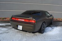 Maxton Design Middle diffuser rear extension black gloss - Dodge Challenger MK3. Phase-I SRT8 Coupe