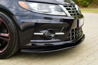 Maxton Design Front extension black gloss - VW CC R-Line