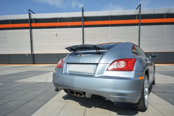 Maxton Design Heckansatz Flaps Diffusor schwarz Hochglanz - Chrysler Crossfire