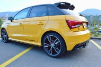 Maxton Design Side skirts extension extension black gloss - Audi S1 8X