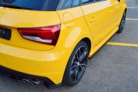 Maxton Design Side skirts extension extension black gloss - Audi S1 8X