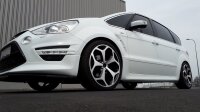 Maxton Design Side skirts extension extension black gloss - Ford S-Max Titanium MK1 FL