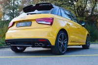 Maxton Design Middle diffuser rear extension black gloss - Audi S1 8X