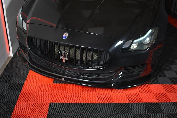 Maxton Design Front extension black gloss - Maserati Quattroporte MK6 Pre-Facelift