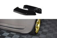 Maxton Design Rear extension Flaps diffuser black gloss - Fiat 500 Hatchback Pre-Facelift