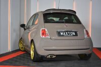 Maxton Design Rear extension Flaps diffuser black gloss - Fiat 500 Hatchback Pre-Facelift