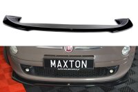 Maxton Design Front extension V.2 black gloss - Fiat 500 Hatchback Pre-Facelift