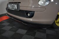 Maxton Design Front extension V.2 black gloss - Fiat 500 Hatchback Pre-Facelift