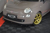 Maxton Design Front extension V.2 black gloss - Fiat 500 Hatchback Pre-Facelift