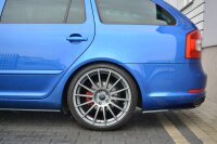 Maxton Design Heckansatz Flaps Diffusor schwarz Hochglanz - Skoda Octavia RS MK2 / MK2 FL Limosine / Combi