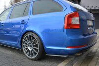 Maxton Design Heckansatz Flaps Diffusor schwarz Hochglanz - Skoda Octavia RS MK2 / MK2 FL Limosine / Combi