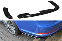 Maxton Design Rear extension Flaps diffuser black gloss - Skoda Octavia RS MK2 / MK2 FL Limosine / Combi