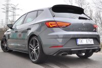 Maxton Design Diffuser rear extension V.1 black gloss - Seat Leon Cupra MK3 FL Hatchback