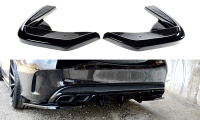 Maxton Design Rear extension Flaps diffuser black gloss - Mercedes C43 AMG W205