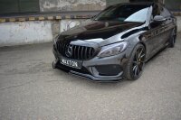 Maxton Design Front extension V.1 black gloss - Mercedes...