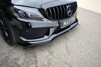 Maxton Design Front extension V.1 black gloss - Mercedes C43 AMG W205