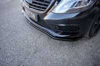 Maxton Design Front extension V.1 black gloss - Mercedes S-Class AMG-Line W222