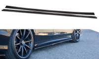 Maxton Design Side skirts extension extension black gloss - Mercedes S-Class AMG-Line W222