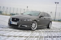 Maxton Design Side skirts extension extension black gloss - Jaguar XF (X250) MK1 Sportbrake S-Pack