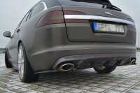 Maxton Design Rear extension Flaps diffuser black gloss - Jaguar XF (X250) MK1 Sportbrake S-Pack