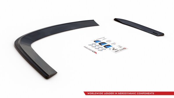 Maxton Design Heckansatz Flaps Diffusor schwarz Hochglanz - VW Jetta MK6 Sedan Pre-Facelift