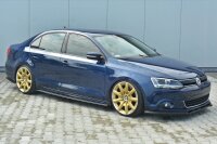 Maxton Design Side skirts extension extension black gloss - VW Jetta MK6 Sedan Pre-Facelift