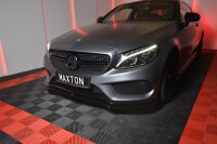 Maxton Design Front extension V.1 black gloss - Mercedes C-Class W205 Coupe AMG-Line