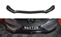 Maxton Design Front extension V.1 black gloss - Mercedes C-Class W205 Coupe AMG-Line