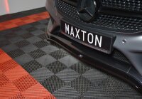 Maxton Design Front extension V.1 black gloss - Mercedes C-Class W205 Coupe AMG-Line