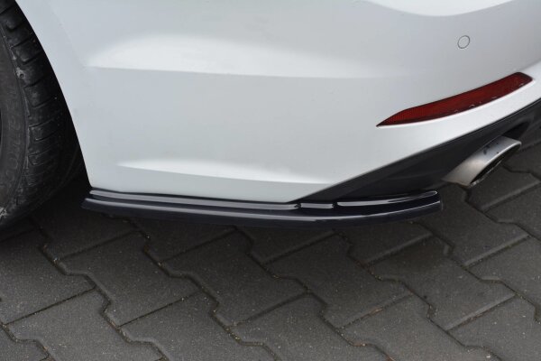 Maxton Design Heckansatz Flaps Diffusor schwarz Hochglanz - Audi A5 S-Line F5 Sportback