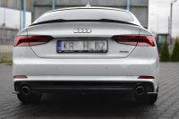 Maxton Design Heckansatz Flaps Diffusor schwarz Hochglanz - Audi A5 S-Line F5 Sportback