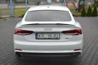 Maxton Design Rear extension Flaps diffuser black gloss - Audi A5 S-Line F5 Sportback