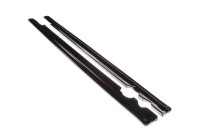 Maxton Design Side skirts extension extension black gloss - Mercedes C-Class W205 Coupe AMG-Line