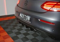 Maxton Design Diffuser rear extension black gloss - Mercedes C-Class W205 Coupe AMG-Line