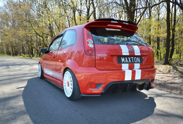 Maxton Design Diffuser rear extension black gloss - Ford Fiesta ST MK6