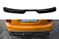 Maxton Design Middle diffuser rear extension black gloss - Mini Cooper S MK3 Pre-Facelift 3-door (F56)