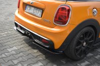 Maxton Design Middle diffuser rear extension black gloss - Mini Cooper S MK3 Pre-Facelift 3-door (F56)