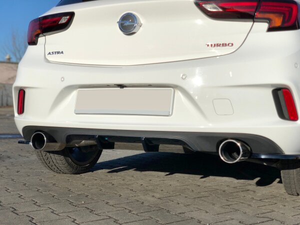 Maxton Design Diffuser rear extension black gloss - Opel Astra K OPC-Line